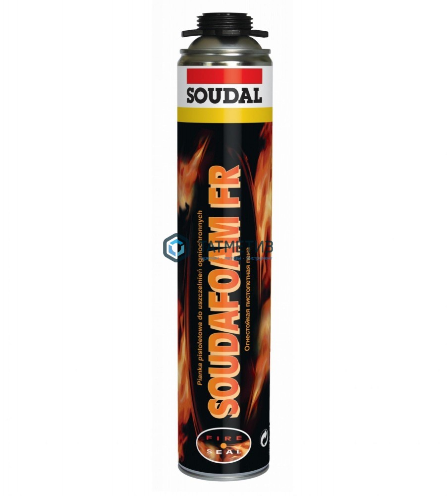Пена монтажная проф огнестойкая SOUDAL  SOUDAFOAM 1K Gun Firestop 750 мл -  магазин «ТАТМЕТИЗ»