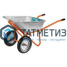 Тачка строительная двухколесная, 200 кг, 90л, пневмо 3.25-8, ECO -  магазин «ТАТМЕТИЗ»