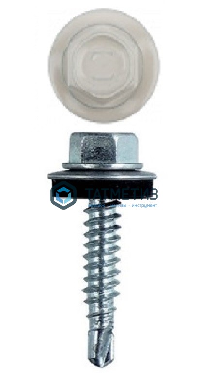 Саморез окраш.кров. 5,5х25 /9002/ (250 шт/уп) HW -  магазин «ТАТМЕТИЗ»