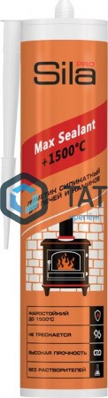 Герметик силикатный для печей Sila Pro +1500°С ЧЕРНЫЙ, 280мл (12 шт/уп) -  магазин крепежа «ТАТМЕТИЗ»