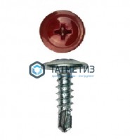 Саморез п/ш сверло 4,2x16 RAL 3005 | «ТАТМЕТИЗ» Саморез п/ш сверло 4,2x16 RAL 3005 - магазин крепежа «ТАТМЕТИЗ»