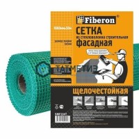 Сетка строительная интерьерная 1000мм х 50м, штукатурная, зеленая, 5х5 мм, Fiberon, SMF224T -  магазин крепежа «ТАТМЕТИЗ»