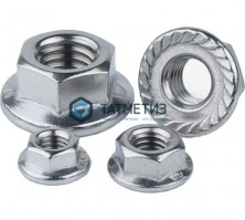 Гайка с фланцем DIN 6923, оц М10  (2000 шт/уп) КК -  магазин крепежа «ТАТМЕТИЗ»