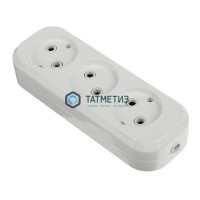 Колодка удлинителя 3-м б/з, АВС-пл. UNIVersal E203 -  магазин крепежа «ТАТМЕТИЗ»