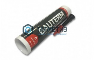 Герметик для печей огнеупорный 1500°С ЧЕРНЫЙ силикатный BAUTERM (12 шт/уп) -  магазин крепежа «ТАТМЕТИЗ»