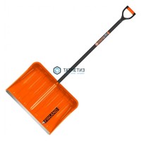 Лопата снеговая FINLAND ORANGE 400х550мм с черенком, двухкомп. рукоятка -  магазин крепежа «ТАТМЕТИЗ»
