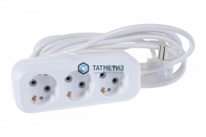 Удлинитель бытовой 3х5м с/з, 10А, ПВС 3x0,75, UNIVersal У10-554 -  магазин крепежа «ТАТМЕТИЗ»