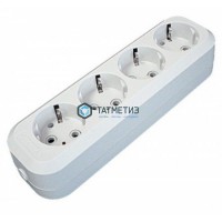 Колодка удлинителя 4-м с/з, АВС-пл. UNIVersal E304 -  магазин крепежа «ТАТМЕТИЗ»