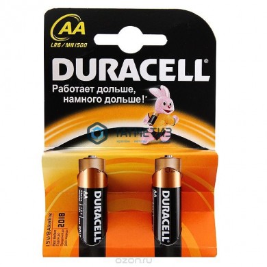 Батарейка алкалиновая тип АА  DURACELL -  магазин крепежа «ТАТМЕТИЗ»