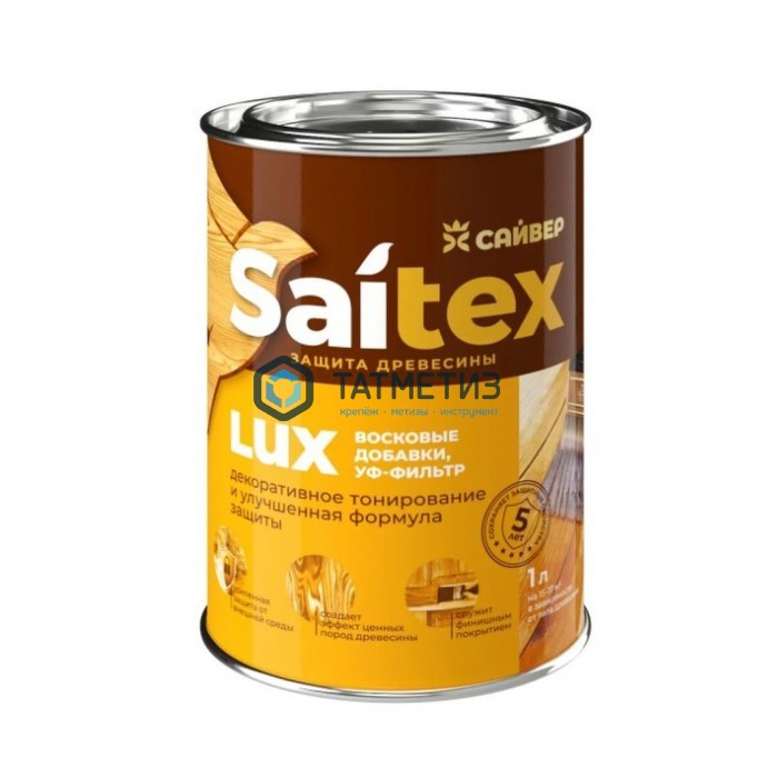 Деревозащитное средство Saitex LUX БЕЛЫЙ 1 л./14 Деревозащитное средство Saitex LUX БЕЛЫЙ 1 л./14