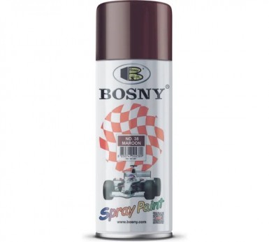 Краска аэроз. BOSNY 520 мл. №038  БОРДОВАЯ -  магазин «ТАТМЕТИЗ»